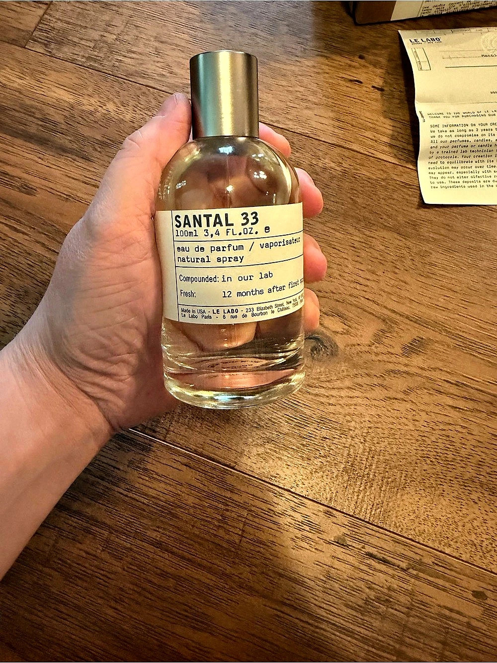 Le Labo Santal 33 100ml box